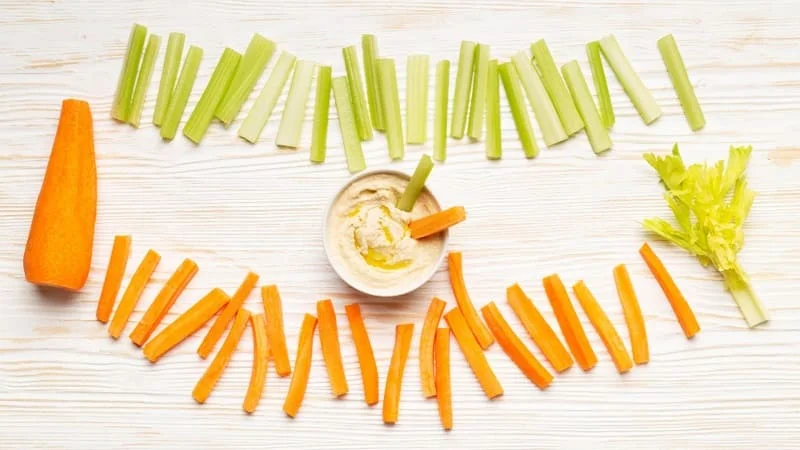 Hummus and Veggie Sticks A Flavorful Crunch